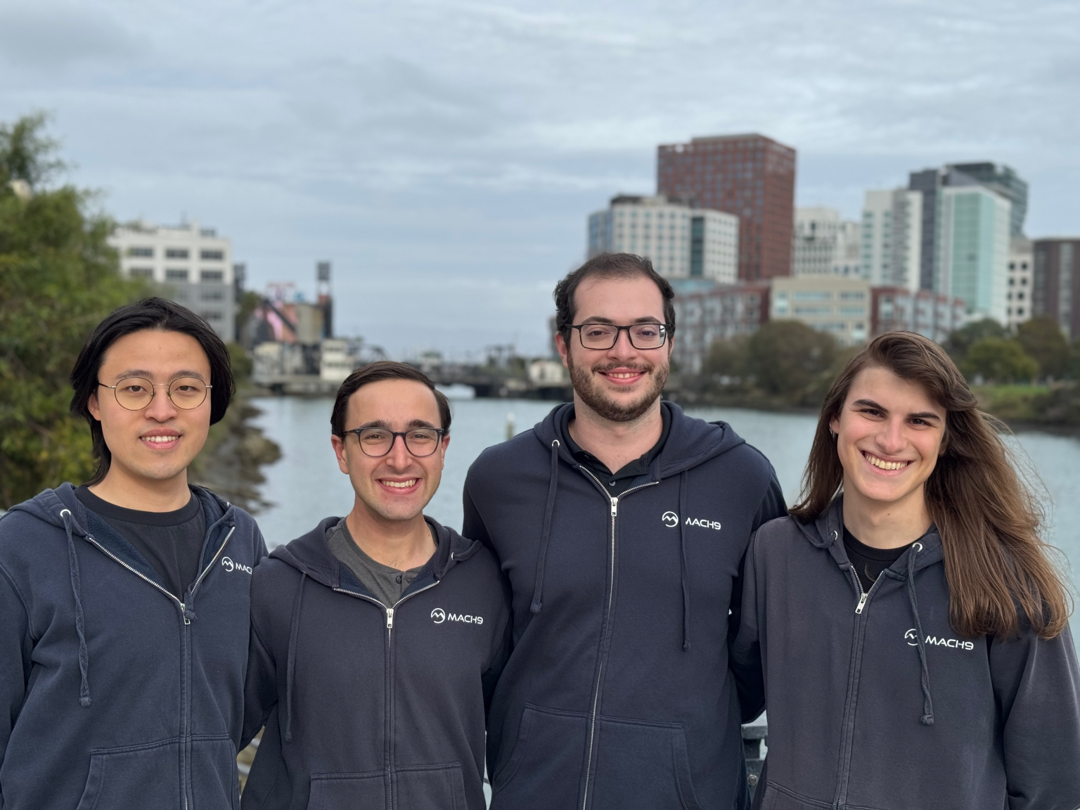 Mach9 founders Haowen Shi, Alexander Baikovitz, Zachary Sussman, and Michael Mong